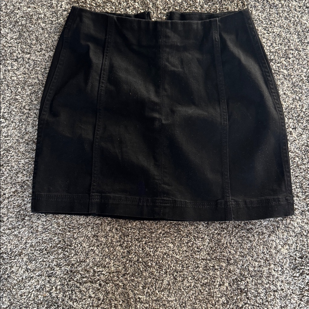 Wild Fable Charcoal Zipper Skirt